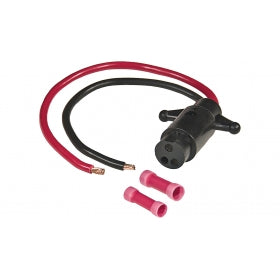 V-Groove Female Motor Side Trolling Motor Socket 12V with Butt Connectors