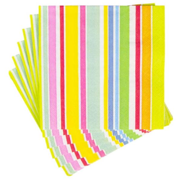 Cabana Striped Paper Napkins