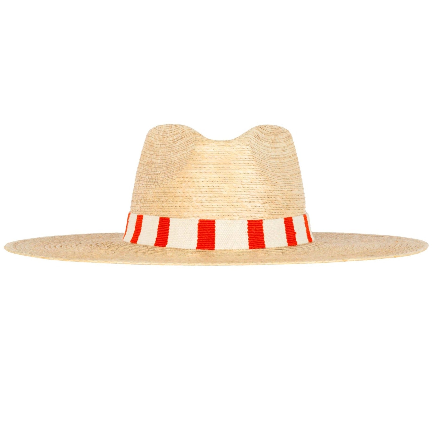 Argelia Red/White Palm Hat