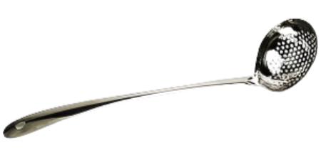 RSVP Stainless Steel Straining Ladle - 12.5