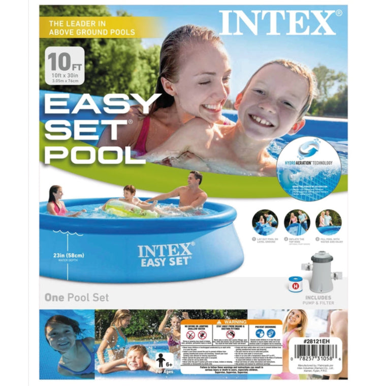 Intex Round Plastic Above Ground Pool - 1,018 gal.