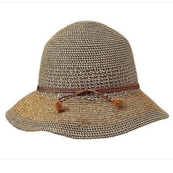 Boardwalk Style Mixed Straws Summer Bucket Hat