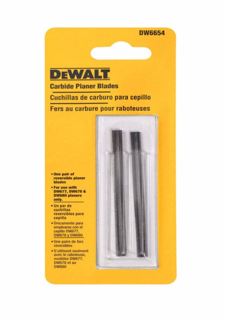 DeWalt Double-Edged Carbide Planer Blade 2-Pack - 3.25