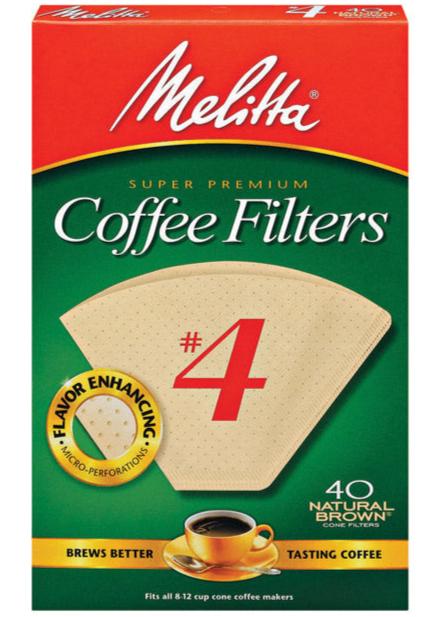 Melitta #4 Cone Coffee Filters (for 8-12 Cup Brewers)