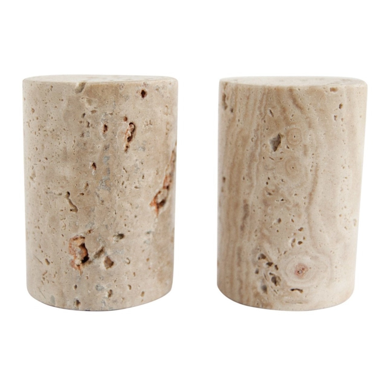 Travertine Salt & Pepper Shaker Set