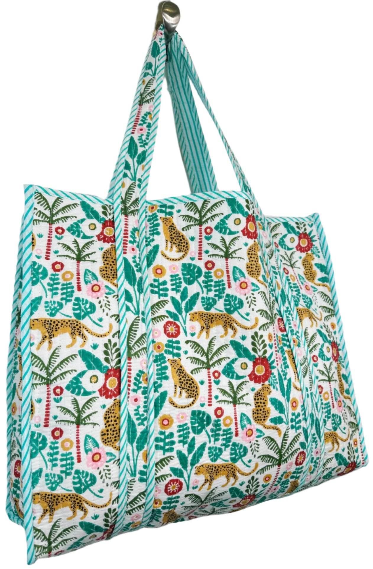 Folklore Couture Quilted Cotton Tote