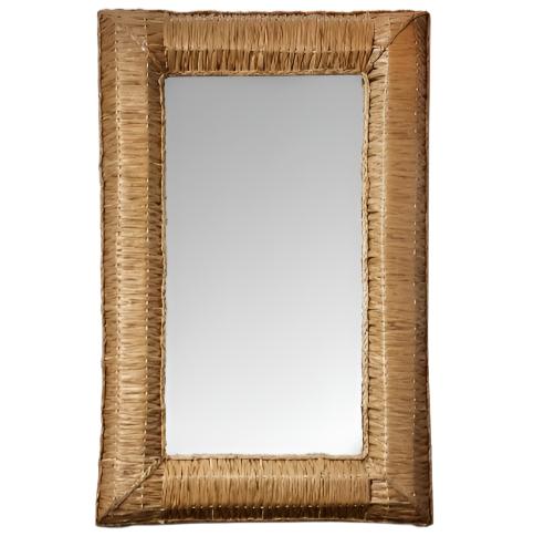 Woven Seagrass Wall Mirror - 37 x 24