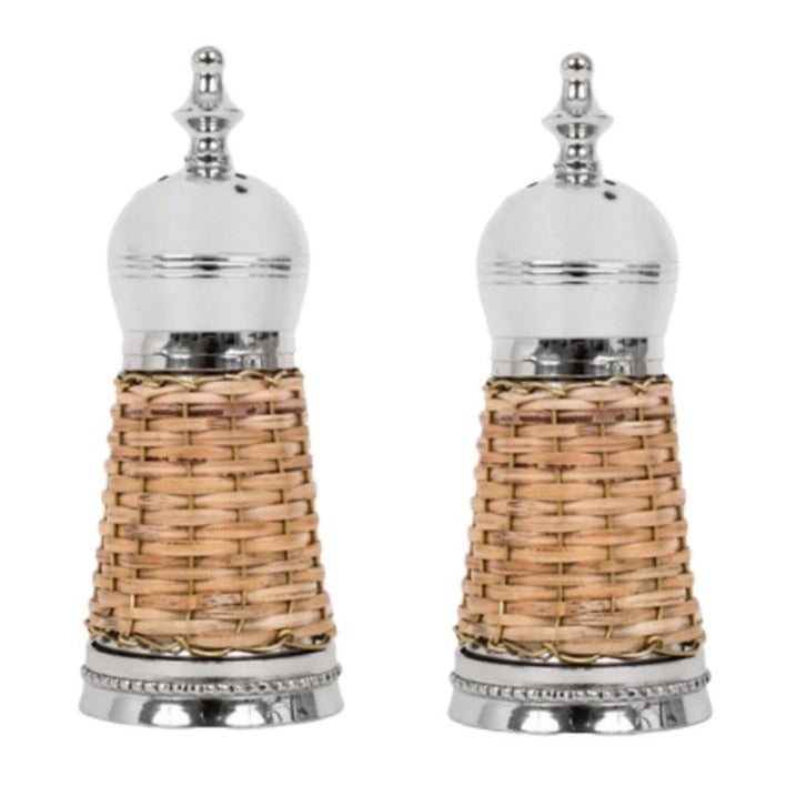 Basketweave Salt & Pepper Shakers