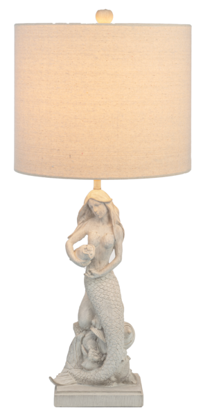 Resin Mermaid Table Lamp