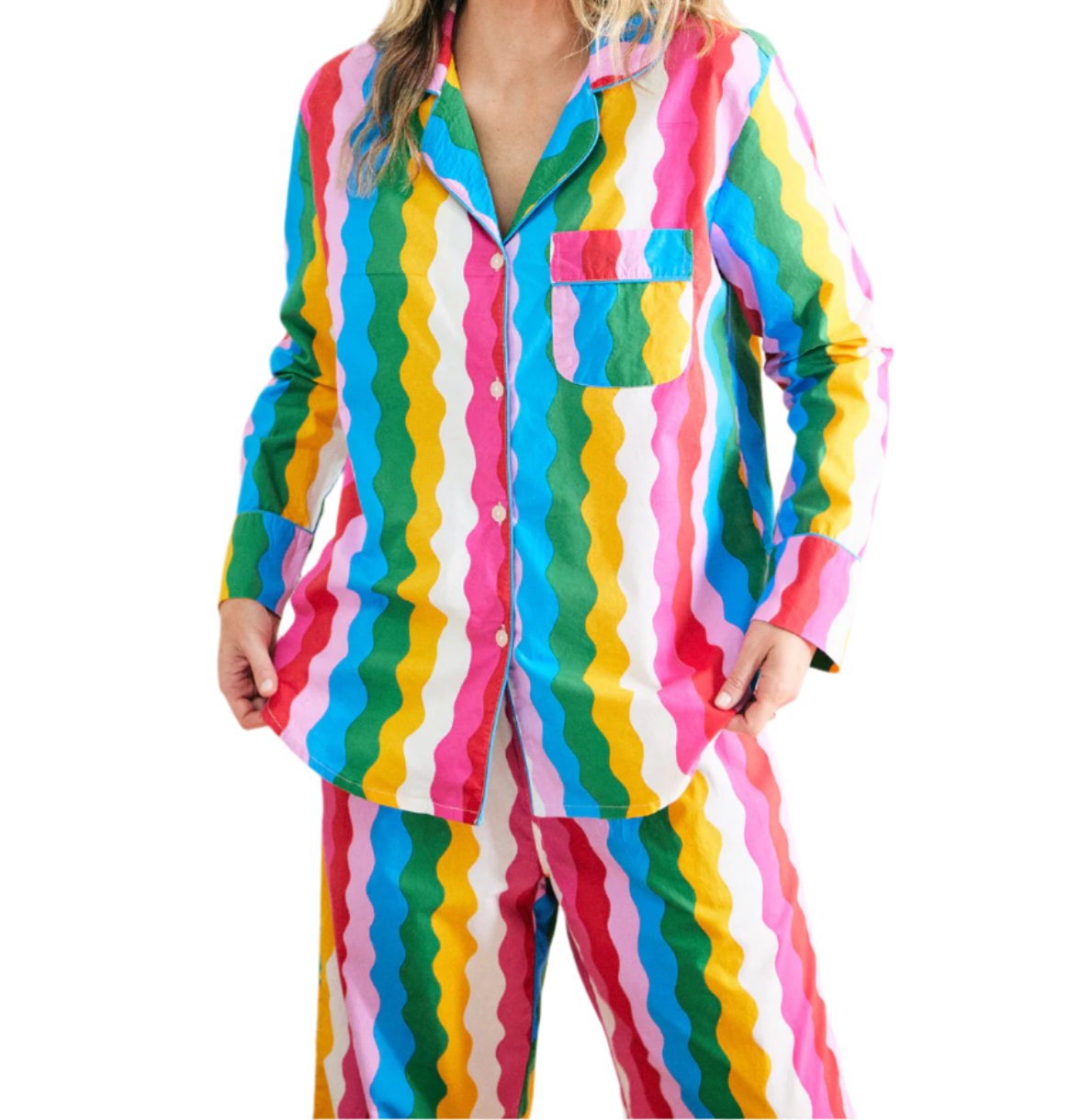 Printfresh Daily Disco Long Pajama Set