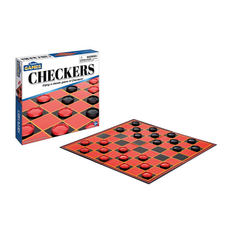 Classic Checkers Board Game Set