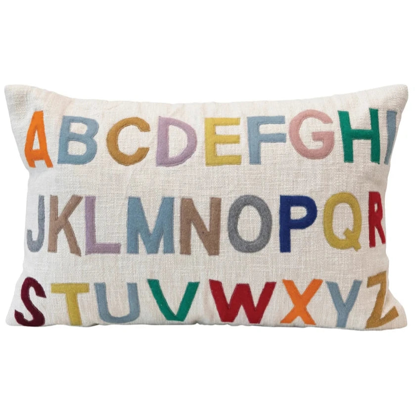 Alphabet Lumbar Pillow - 24 x 16