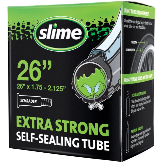 Slime Standard (Schrader) Valve Self-Sealing Rubber Inner Tube