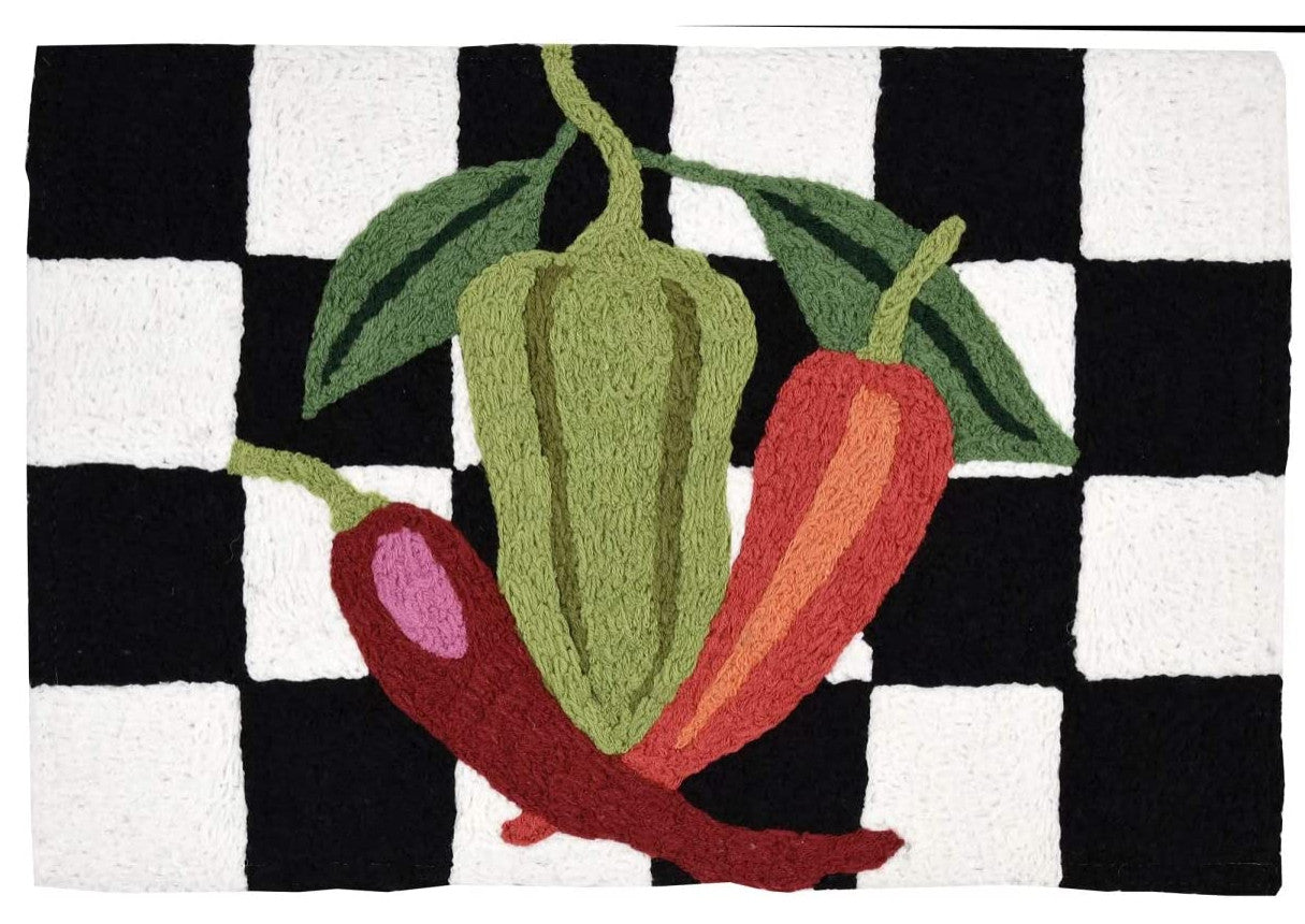 Jellybean Checkered Peppers Rug - 20 x 30