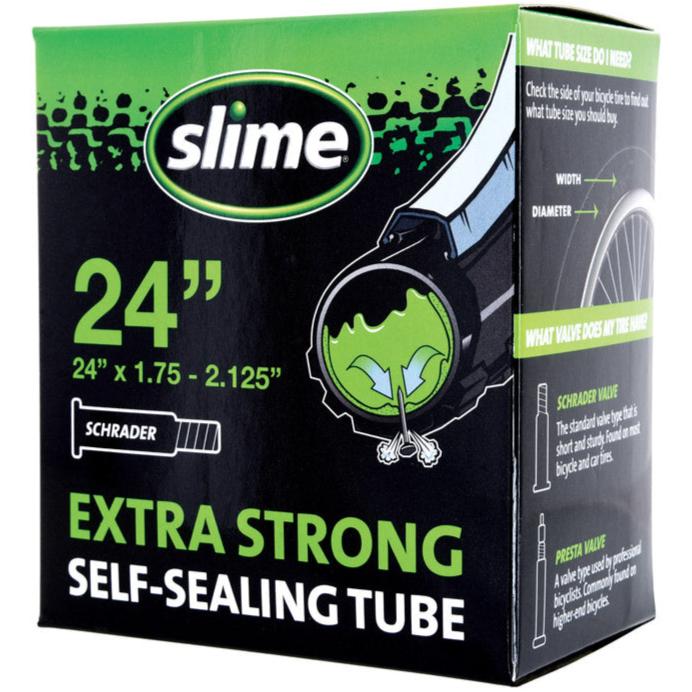 Slime Standard (Schrader) Valve Self-Sealing Rubber Inner Tube