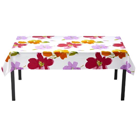 Springtime Floral Cotton Tablecloth - 60 x 84