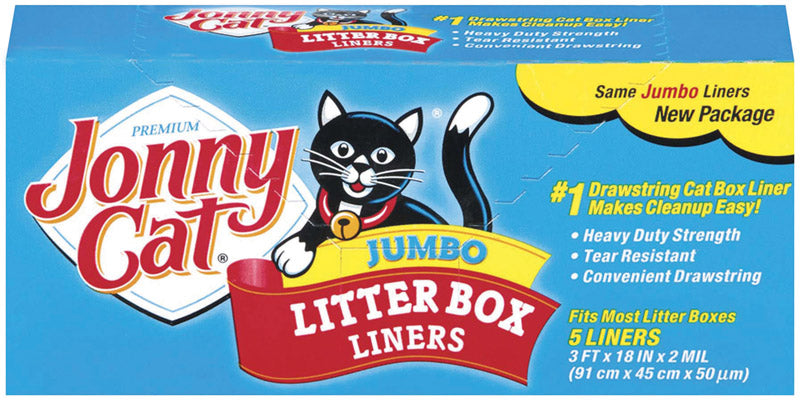 Jonny Cat Jumbo 3' Litter Box Liners - 5 pc.