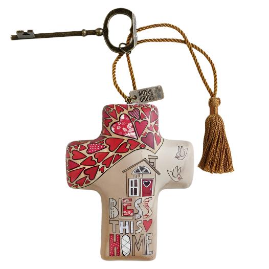 Artful Cross Ornaments