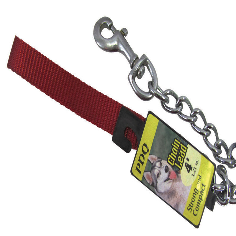 PDQ Steel Dog Chain Lead - 4'