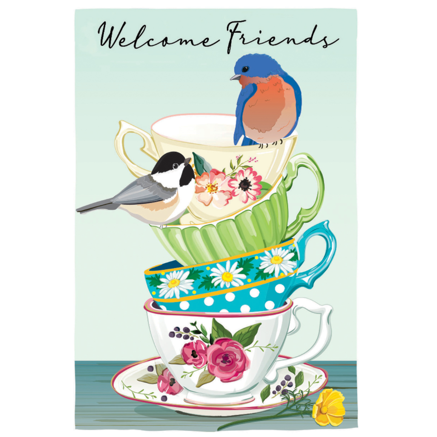 Evergreen Welcome Themed Garden Flags - 12.5 x 18