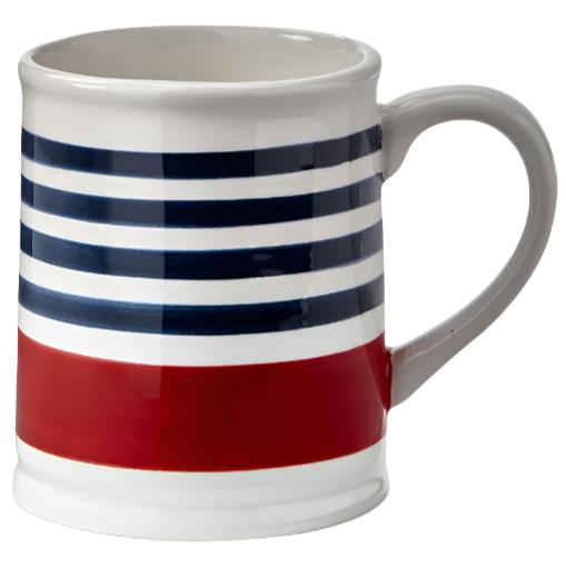 Weekend Stripe Earthenware Mug - 19 oz.