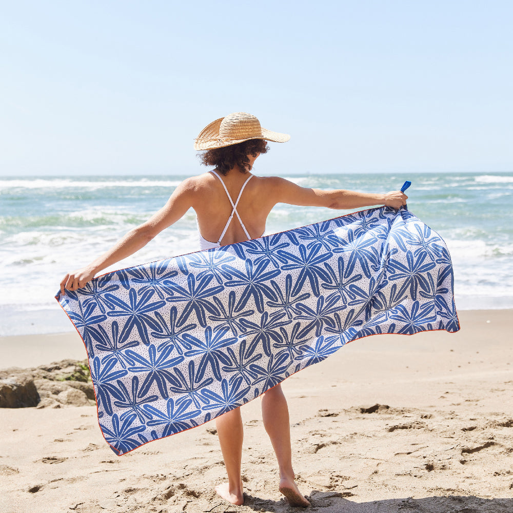 Rock Flower Paper Reversible Eco Beach Towels - 30 x 70