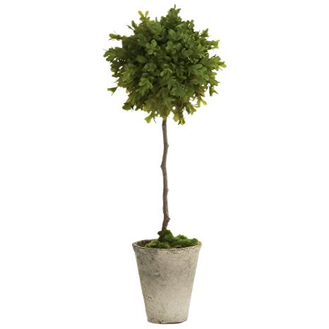 Barclay Butera Faux Potted Boxwood Topiary - 19