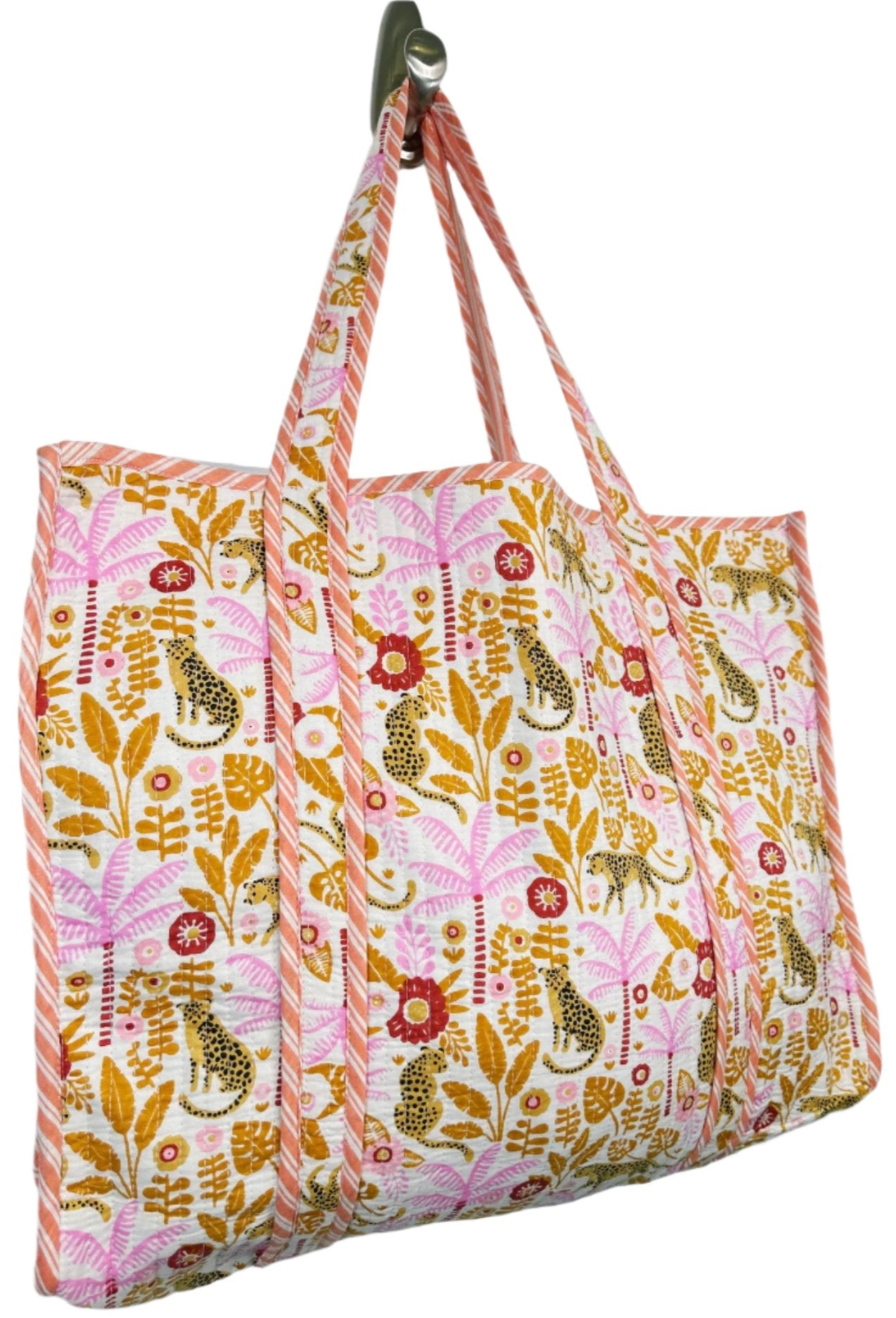 Folklore Couture Quilted Cotton Tote