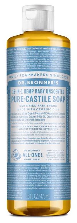 Dr. Bronner's Organic Fair Trade Pure-Castile Liquid Soap