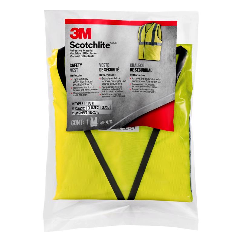 3M Class 2 Scotchlite Reflective High-Vis Yellow Safety Vest