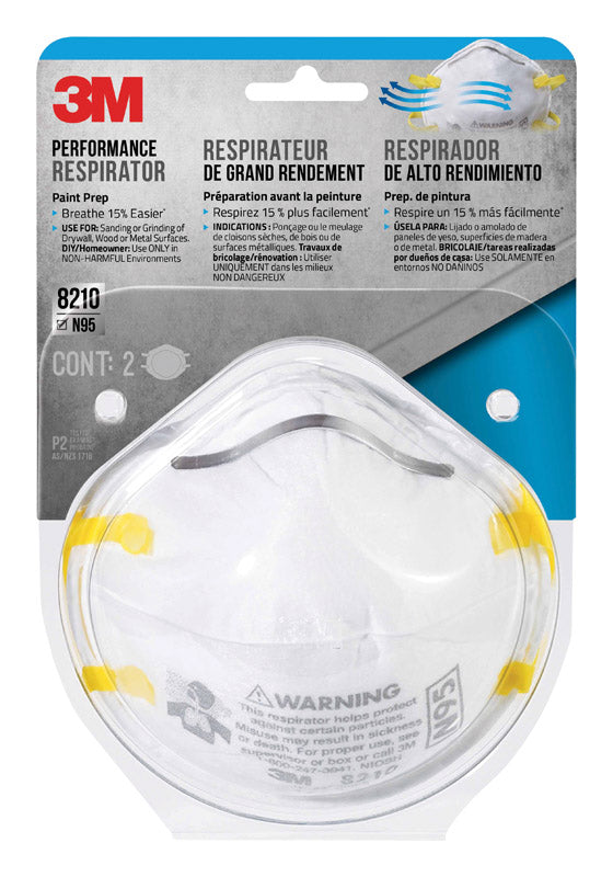 3M N95 Paint Prep Cup Disposable Respirators - 2 Pc.