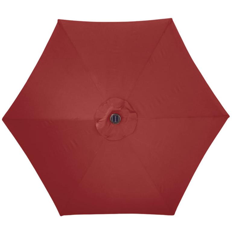 Living Accents Tiltable Lighted Solar Umbrella - 9'