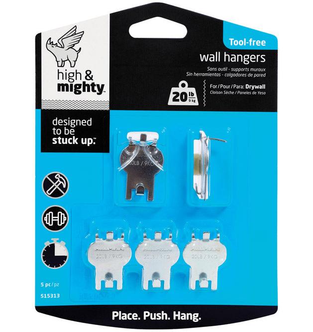 Hillman High & Mighty Tool-Free Picture Hangers - 5 pc.