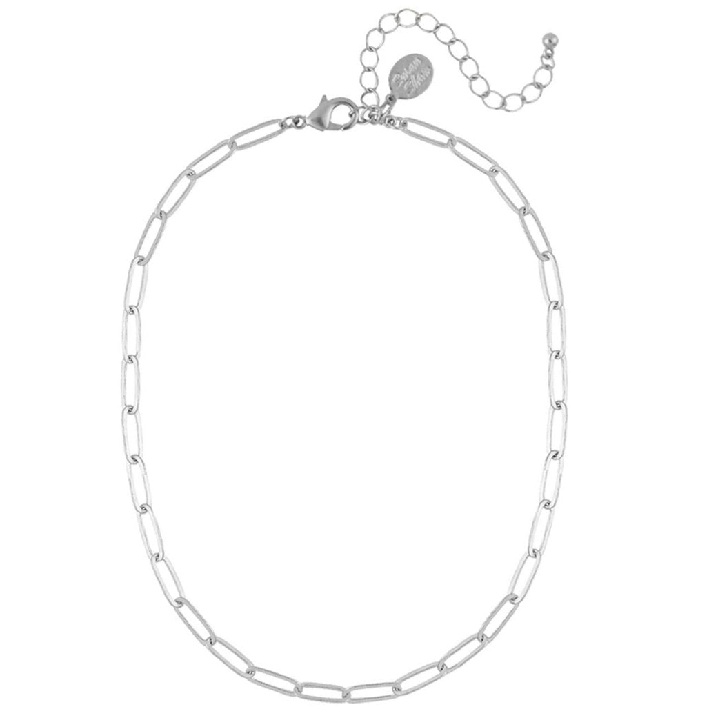 Susan Shaw Paperclip-Style Chain Necklace