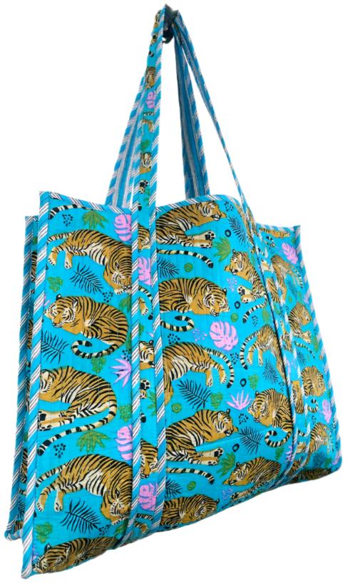 Folklore Couture Quilted Cotton Tote