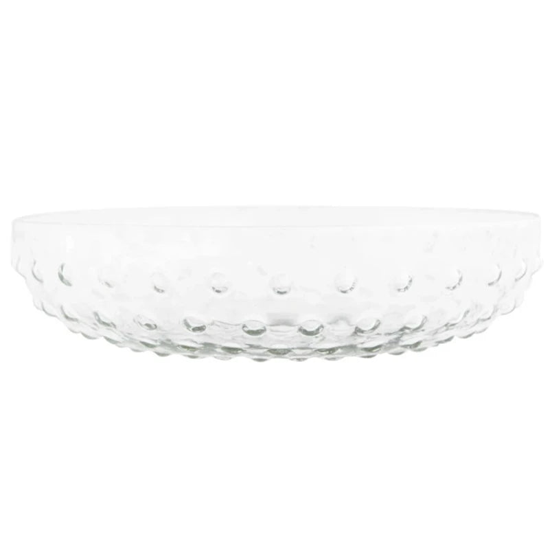 Recycled Glass Hobnail Serving Bowl - 12