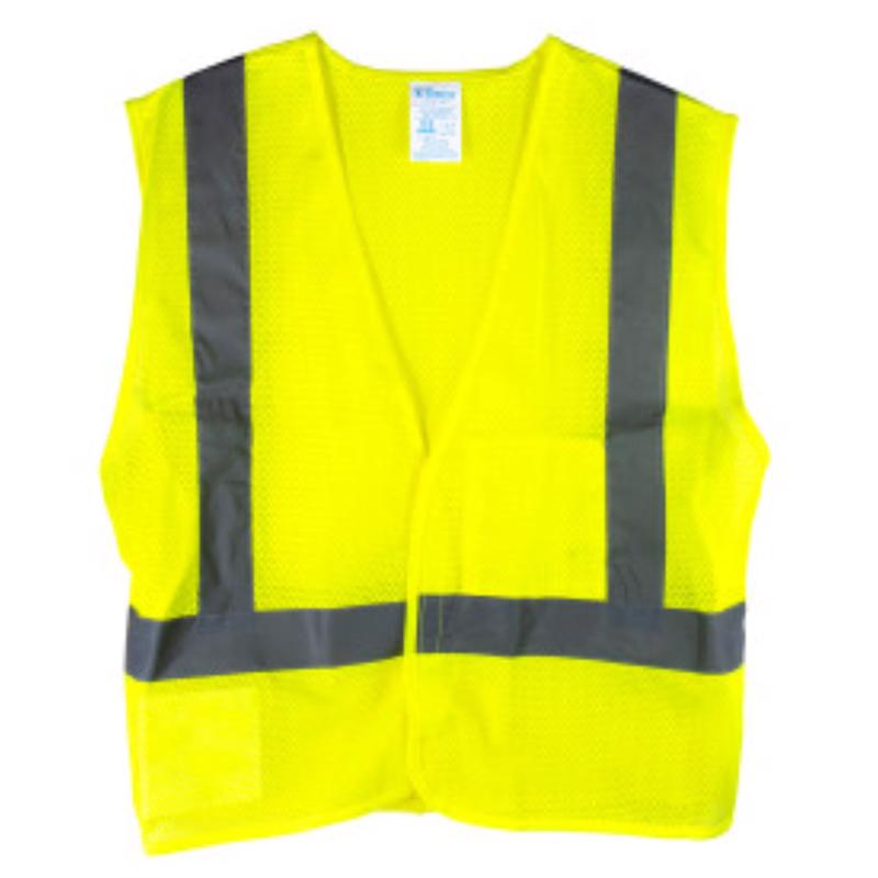 Class 2 Reflective Green Safety Vest (One Size)