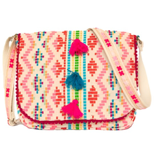 Jen & Co. Pia Aztec Cotton Crossbody Bag