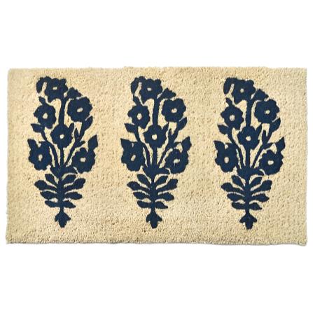Cottage Flower Coir Mat - 18 x 30