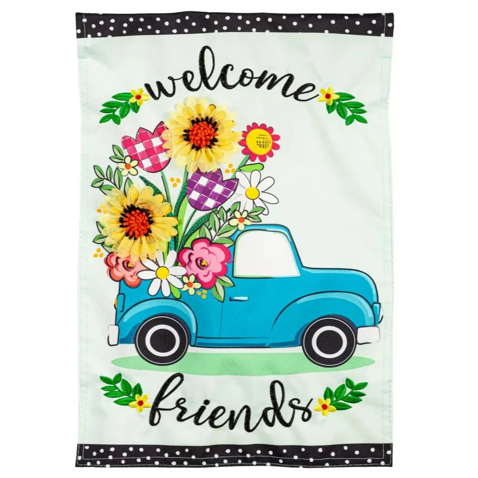 Evergreen Welcome Themed Garden Flags - 12.5 x 18