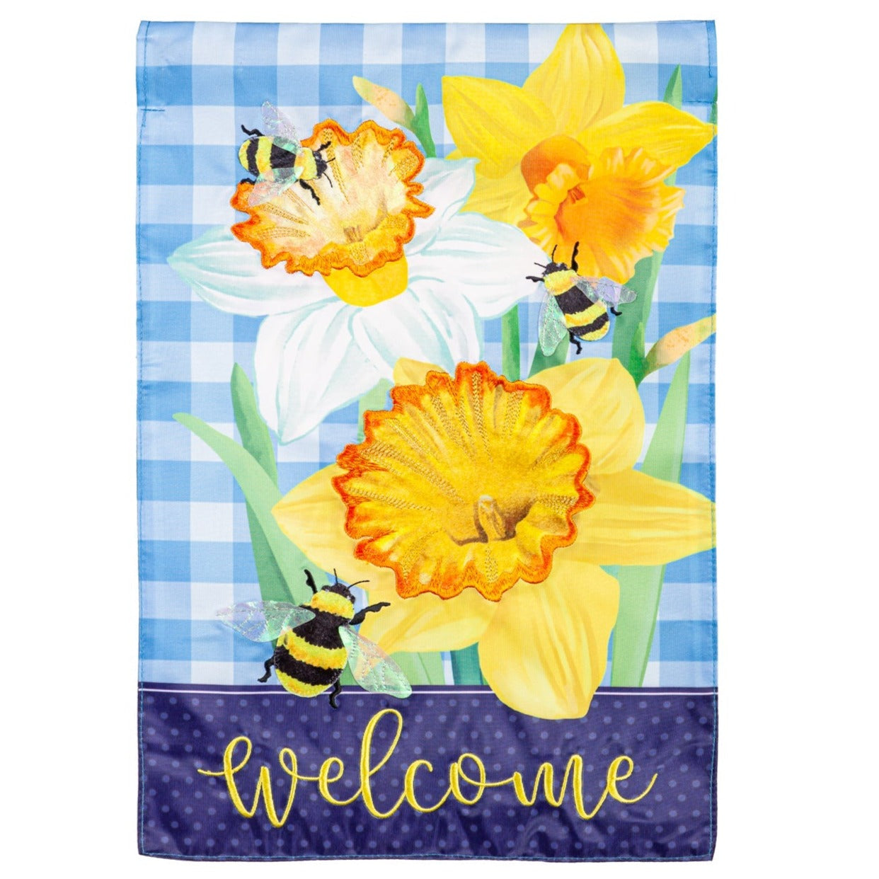 Evergreen Floral Themed Garden Flags - 12.5 x 18