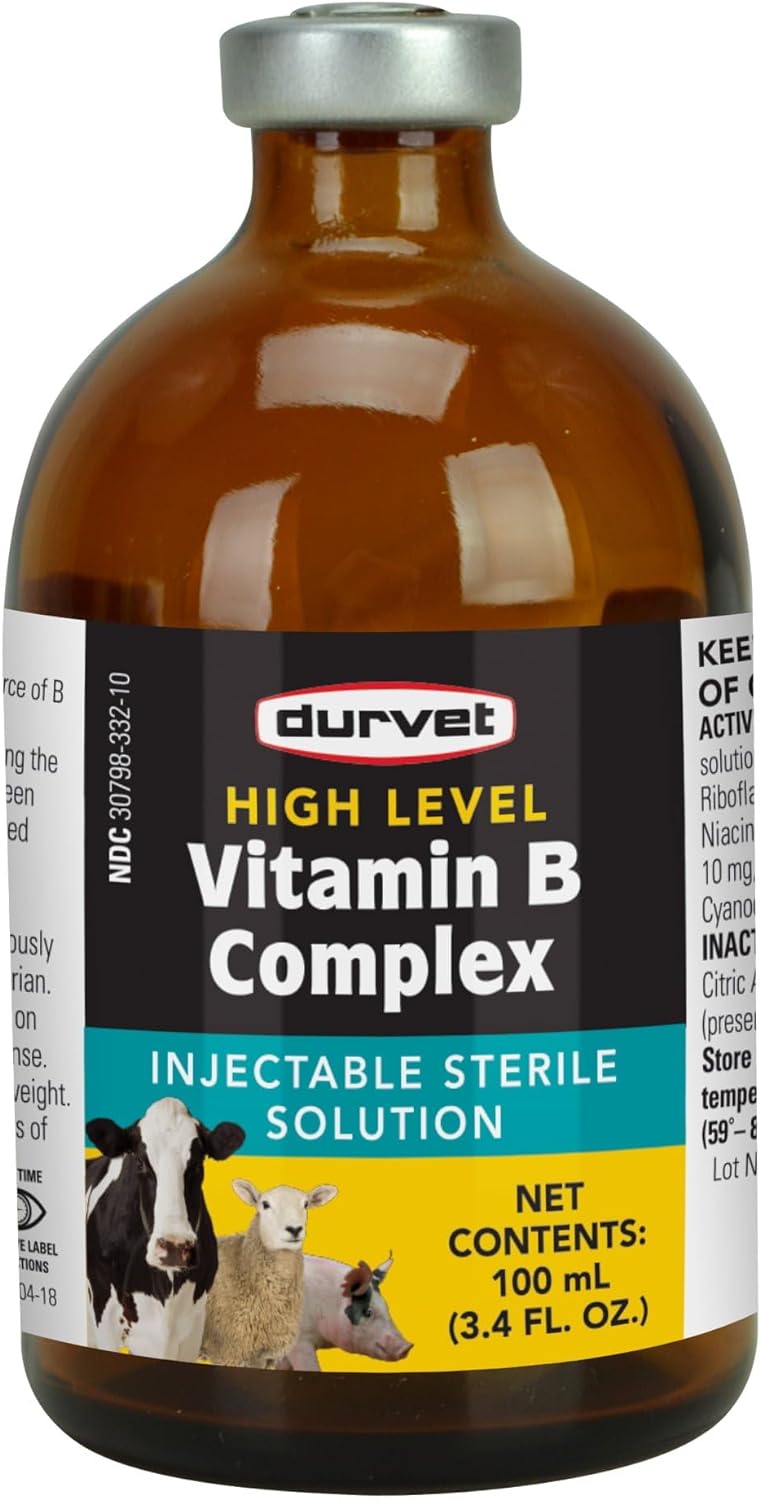 Durvet Vitamin B Complex Injectable Solution - 100mL