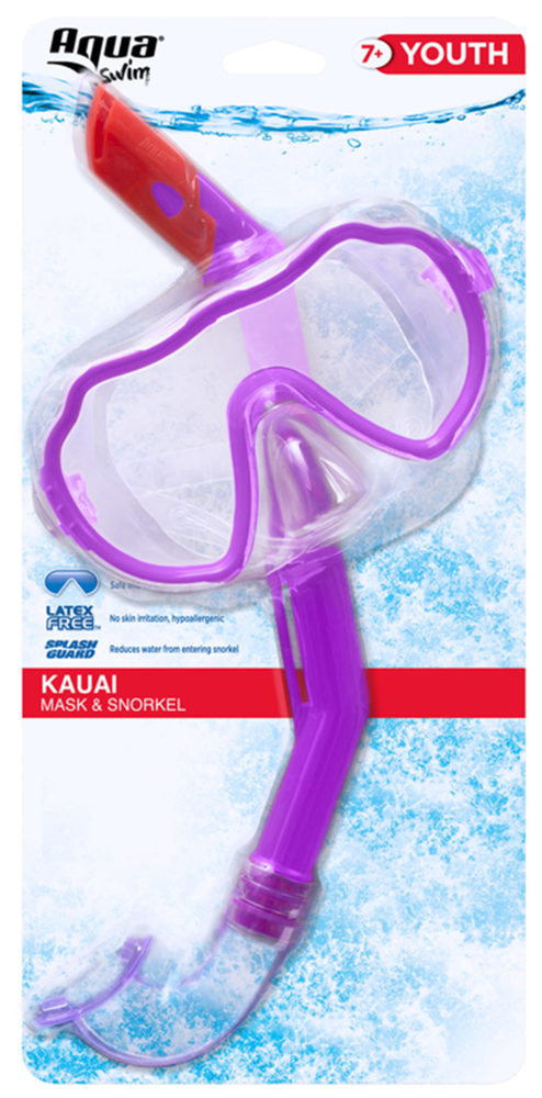 Aqua Swim Kauai Youth-Sized Swimming Mask & Snorkel