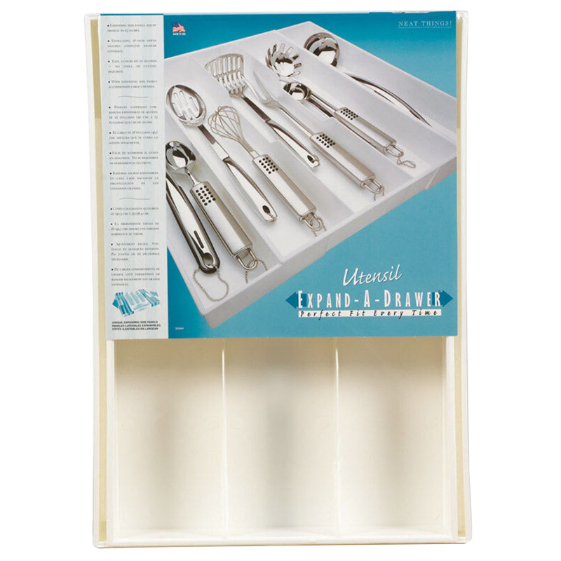 Expand-A-Drawer Adjustable Utensil Tray