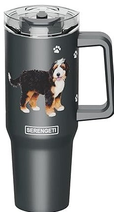 Serengeti Stainless Steel Dog Pattern Insulated Travel Mug - 40 oz.