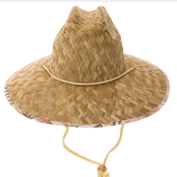 Boardwalk Style Straw Lifeguard Hat