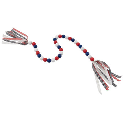 Patriotic USA Beaded Garland - 3'