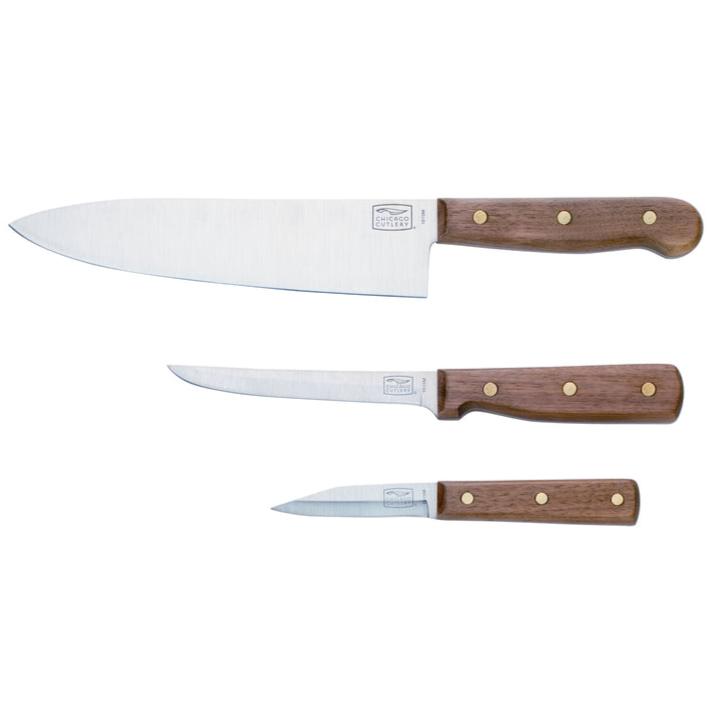 Walnut Tradition Stainless Steel Assorted Knife Set - 3 pc.