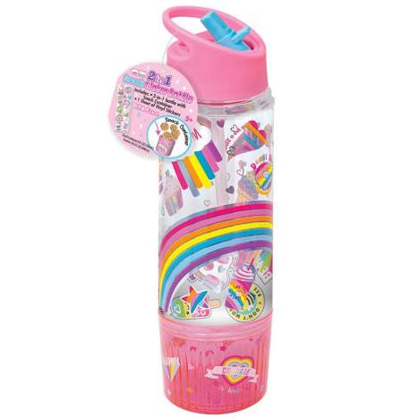 2-in-1 Rainbow Water Bottle & Snack Cup