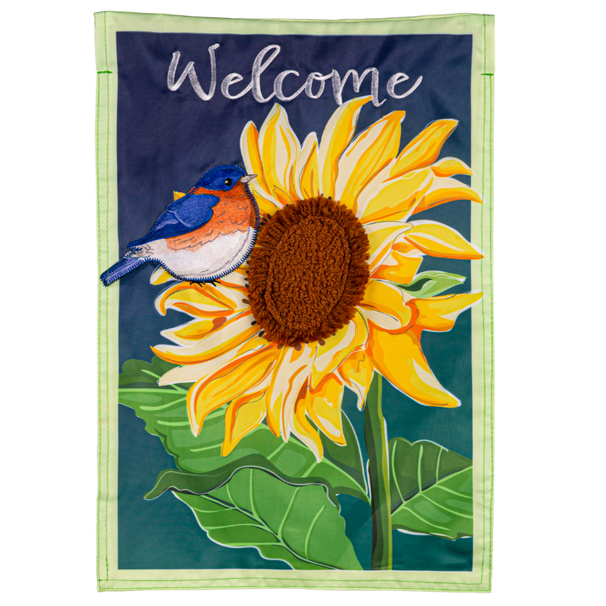 Evergreen Welcome Themed Garden Flags - 12.5 x 18